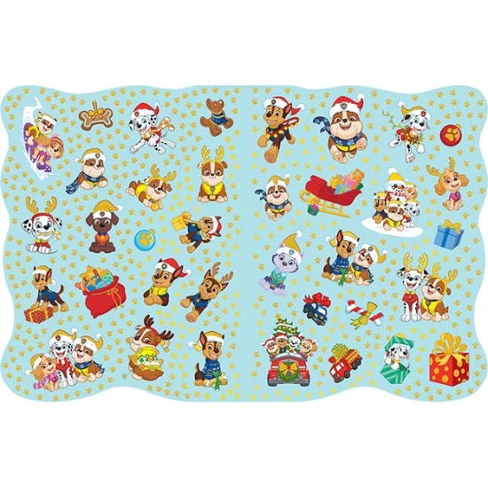 Nejkrásnější vánoční omalovánky se samolepkami - Tlapková patrola – 24 strán omaľovánok a 4 listy samolepiek