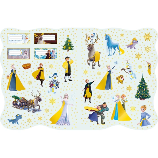 Nejkrásnější vánoční omalovánky se samolepkami - Ledové království – 24 strán omaľovánok a 4 listy samolepiek