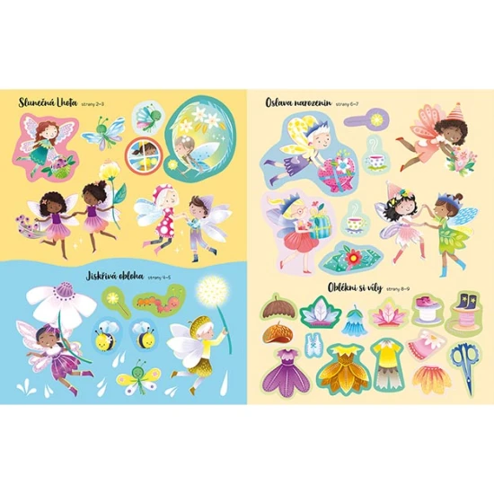 Třpytivé víly – Samolepková knížka plná kúziel a fantázie