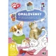 Omaľovánky pre deti so šteniatkami a mačiatkami – 24 strán zábavných úloh a viac ako 20 farebných samolepiek.
