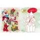 Vianočné aktivity so samolepkami do okien Minnie – Jiri Models 4653-8