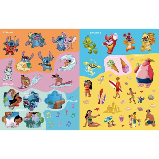 Jiri Models Zábava so samolepkami Lilo & Stitch so samolepkami na dolepenie