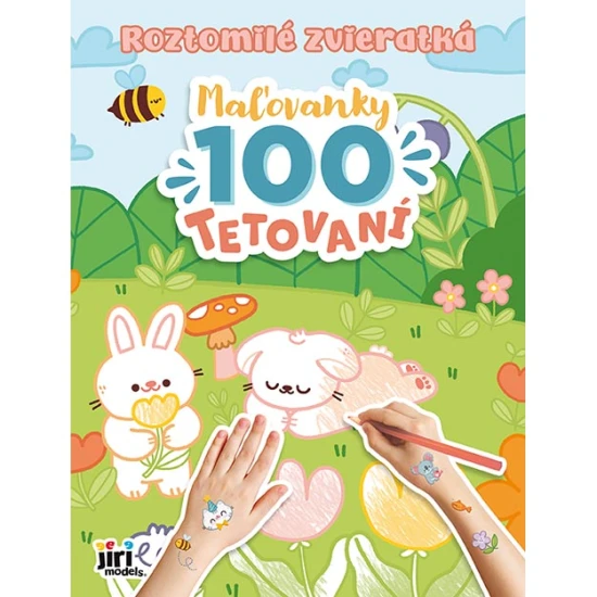 Maľovanky a 100 tetovaní Roztomilé zvieratká – Jiri Models 4747-4