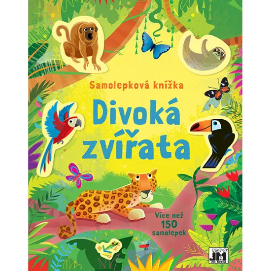 Krásne ilustrovaný nálepkový zošit s divokými zvieratkami zaujme každé dieťa.