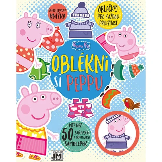 Samolepková knižka s obľúbenou postavičkou Peppa Pig rozvíja kreativitu.