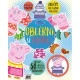 Samolepková knižka s obľúbenou postavičkou Peppa Pig rozvíja kreativitu.