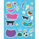 Samolepková knižka s obľúbenou postavičkou Peppa Pig rozvíja kreativitu.
