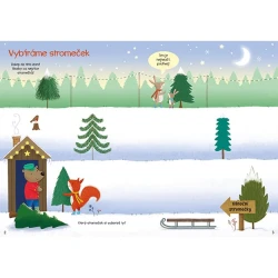 Třpytivé stromky Moje první samolepkování