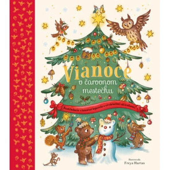 Vianoce v čarovnom mestečku – ilustrované vianočné leporelo a adventný kalendár pre deti