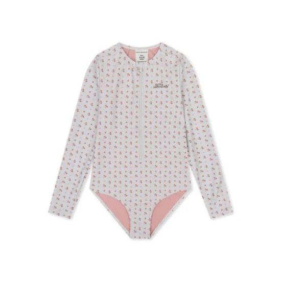 Plavky s dlhým rukávom s UPF 50+ Cozy Hearts