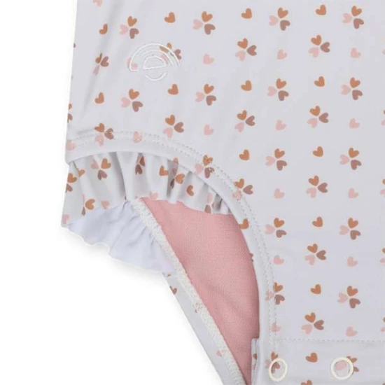 Plavky s dlhým rukávom s UPF 50+ Cozy Hearts