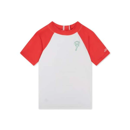 Kúpacie tričko s UPF 50+ Catch of the Day Červaná