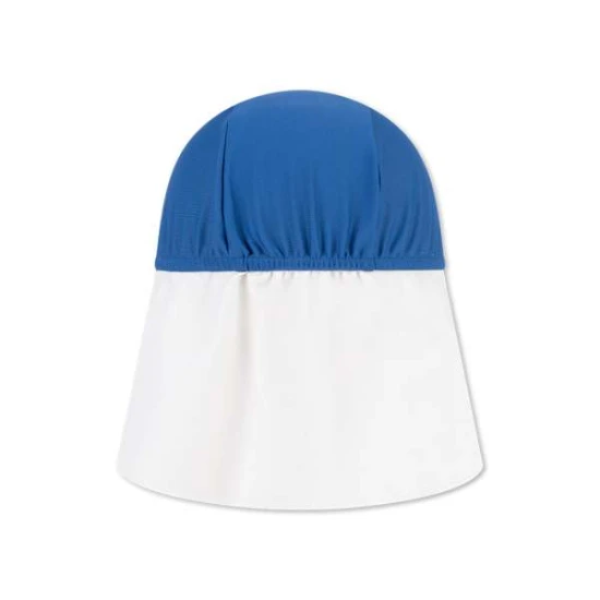 Plavkový klobúk s ochranou krku s UPF 50+ Modrý