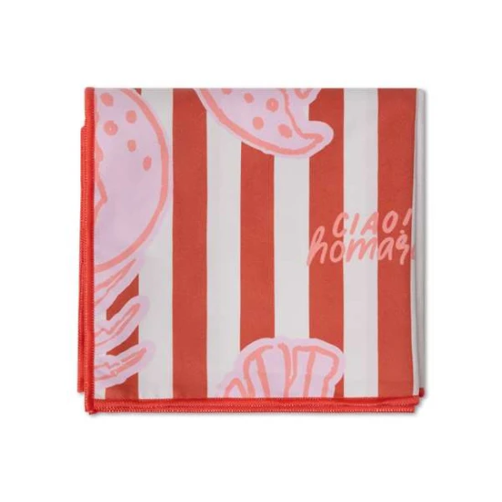 Plážový uterák z mikrovlákna Homár 180 x 90 cm