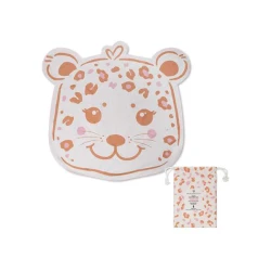 Tvarovaný plážový uterák Beige Leopard 140 cm