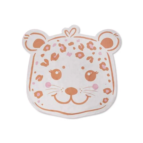 Tvarovaný plážový uterák Beige Leopard 140 cm