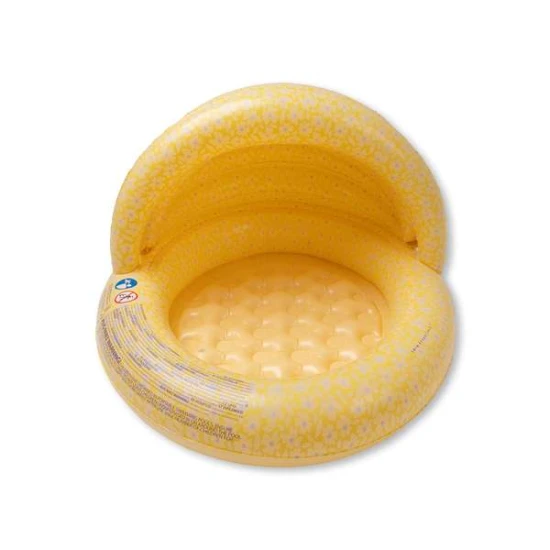 Detský nafukovací bazén so strieškou Florish Yellow– žltý bazén s kvetinovým vzorom.