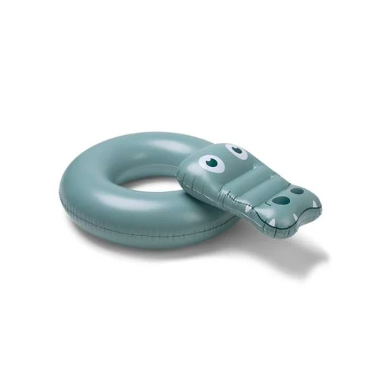 Nafukovacie koleso v tvare zeleného krokodíla – zábavná letná hračka pre deti od Swim Essentials