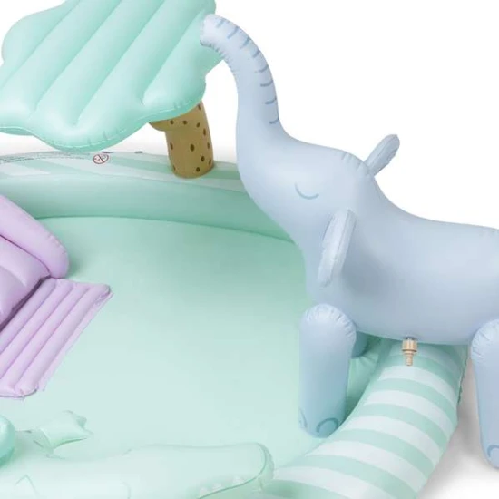 Nafukovací bazén so šmykľavkou Swim Essentials Safari adventure 210 × 150 cm s rozstrekovačom slon