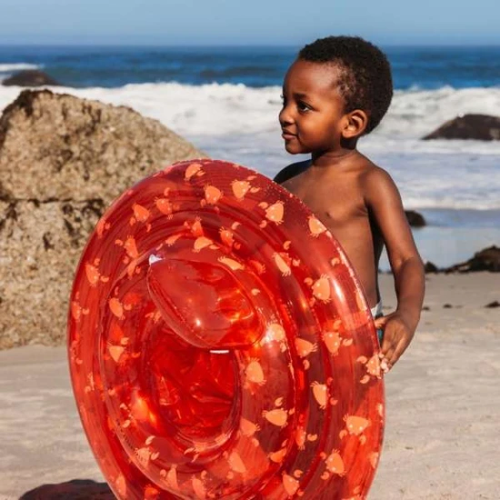 Nafukovacie koleso pre bábätká Oh Crab Swim Essentials so sedákom a krabím motívom