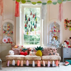 Rozety Biela & neón 6ks