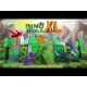 Magnetická sada XL Dino World s dinosaurami a stromami.
