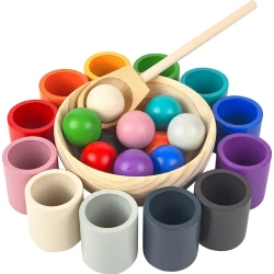 Guľôčky a kalíšky Dúhové 12 farieb