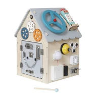 Activity Board Dom so zámkami Šedý