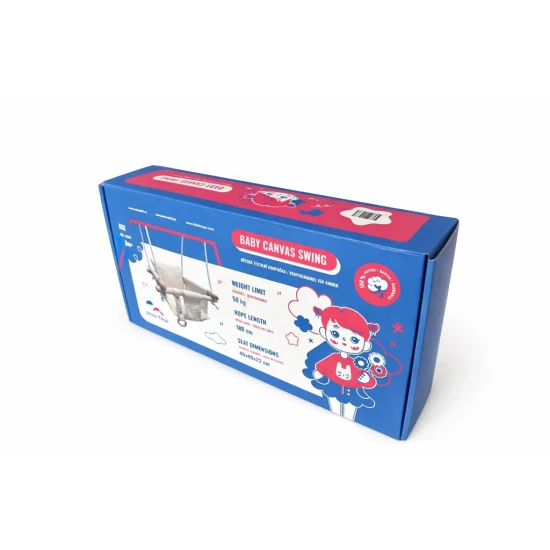 Detská textilná hojdačka 100% bavlna béžová