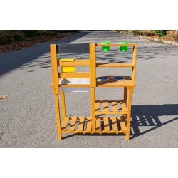 Drevená záhradná kuchynka s drezom