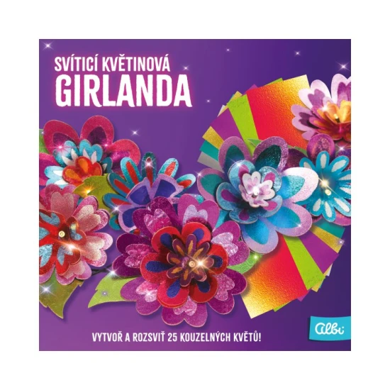 Albi DIY Svietiaca kvetinová girlanda – model AB-11727