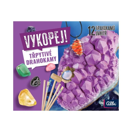 Albi Vykopej! Třpytivé drahokamy – model AB-39712
