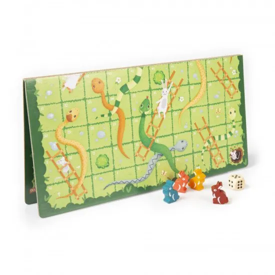 Klasická stolová hra Hady a rebríky pobaví celú rodinu.
