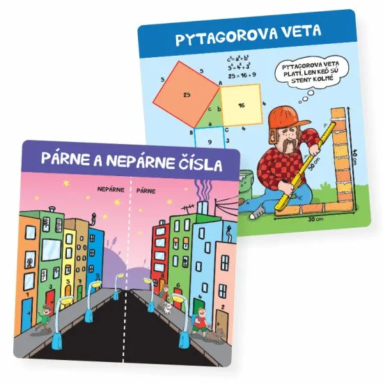 Kvído Matematika v kocke sú obrázkové kartičky pre deti od 8 rokov.