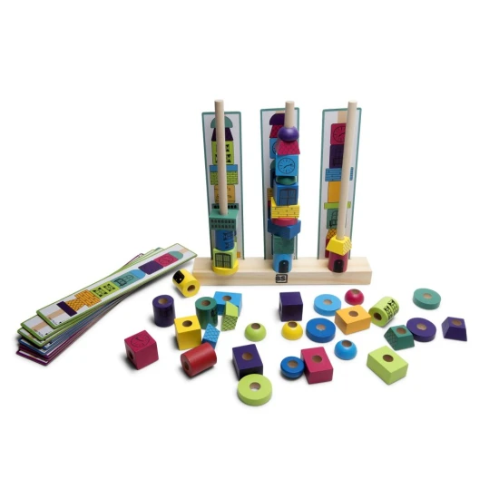 Logická hra - staviame veže – BS Toys BS_GA370