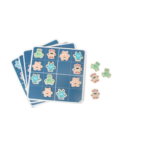 Drevené sudoku - príšerky – BS Toys BS_GA493