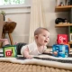 Hračka textilná kocky abeceda Alpha Stacks™ 4ks, 3m+ Baby Einstein 17304-4