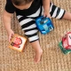 Hračka textilná kocky abeceda Alpha Stacks™ 4ks, 3m+ Baby Einstein 17304-4