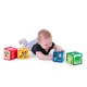 Hračka textilná kocky abeceda Alpha Stacks™ 4ks, 3m+ Baby Einstein 17304-4