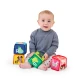 Hračka textilná kocky abeceda Alpha Stacks™ 4ks, 3m+ Baby Einstein 17304-4