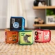 Hračka textilná kocky abeceda Alpha Stacks™ 4ks, 3m+ Baby Einstein 17304-4