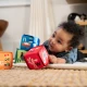 Hračka textilná kocky abeceda Alpha Stacks™ 4ks, 3m+ Baby Einstein 17304-4