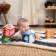 Hračka textilná kocky abeceda Alpha Stacks™ 4ks, 3m+ Baby Einstein 17304-4