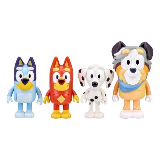 Školské dobrodružstvá s Bluey Škola – figúrky Bluey, Chloe, Rusty a učiteľky Calypso.