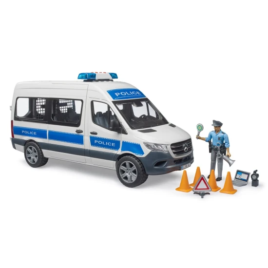 Konštrukčné vozidlá MB Sprinter Polícia s majákom – Bruder 1072BRUD02683