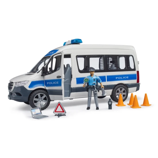 Konštrukčné vozidlá MB Sprinter Polícia s majákom – Bruder 1072BRUD02683