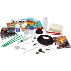 Vulkán a vykopávka dinosaura