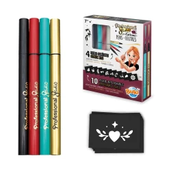 Kreatívna sada Tetovacie perá Gold