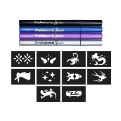 Kreatívna sada Tetovacie perá Silver