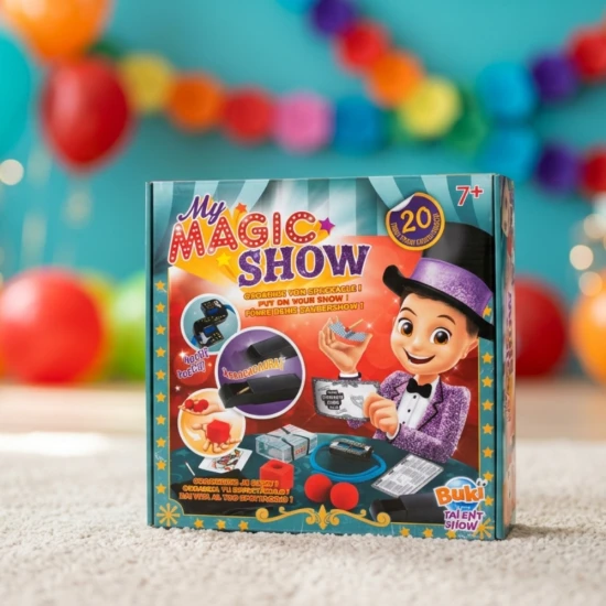 Súprava pre kúzelníka s 20 trikmi pre deti: Kúzla s mincami, kartami, zápalkami a uzlami